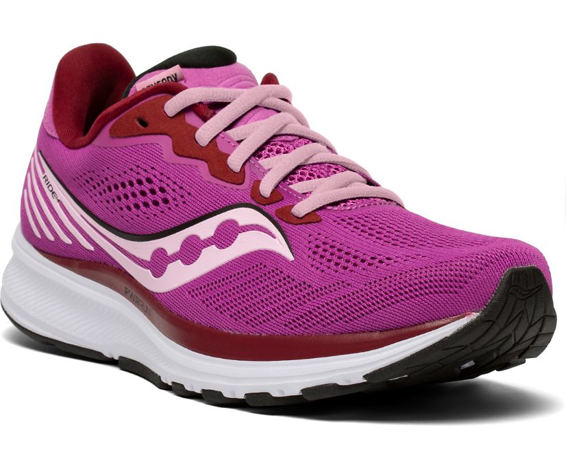 Saucony Ride 14 Women's Running Shoes Purple | Canada 195DFMN